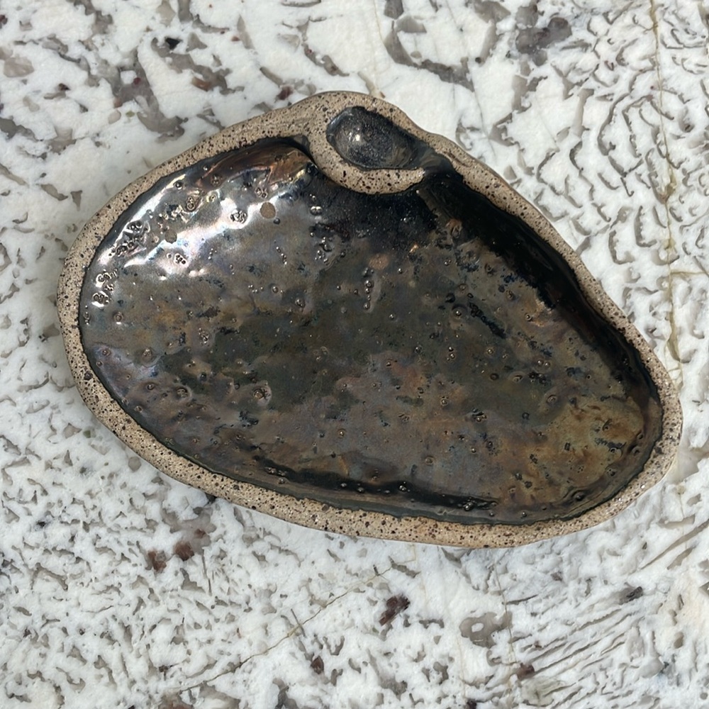 Pottery Handmade Clay Clam Shell